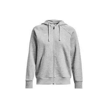 Under Armour Толстовка Rival Fleece Full-Zip Hoodie Женская толстовка с капюшоном Серый 1379497-012 XL