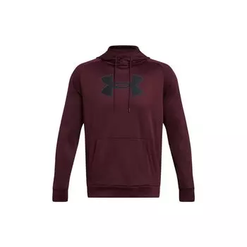 Under Armour Толстовка с капюшоном Fleece® Logo Printed, дышащая, теплая, мужская, темно-коричневая, 1379854-600 M