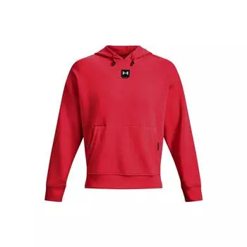Under Armour Толстовка с капюшоном и длинным рукавом с принтом логотипа, мужская толстовка красного цвета 1373797-890 XXL