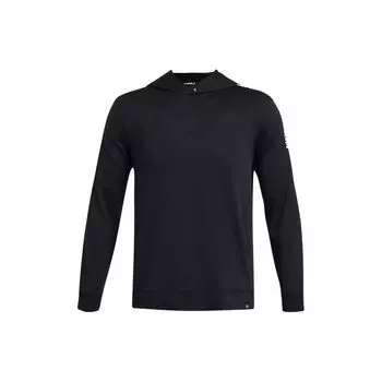 Under Armour Толстовка с капюшоном и принтом в виде букв, повседневная, мужская, черная 1383144-001 XL
