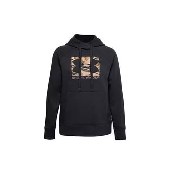 Under Armour Толстовка с капюшоном из флиса женская черная 1357938-001 M