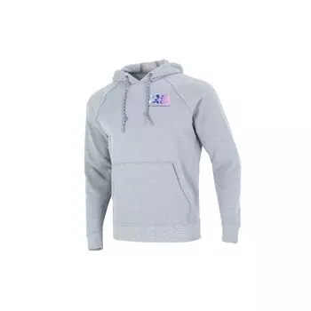 Under Armour Толстовка с капюшоном из махровой ткани с цветным принтом букв, мужская толстовка серая 1373844-035 L