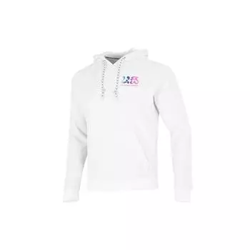 Under Armour Толстовка с капюшоном из махровой ткани с цветным узором из букв, мужская толстовка с капюшоном, белая 1373844-112