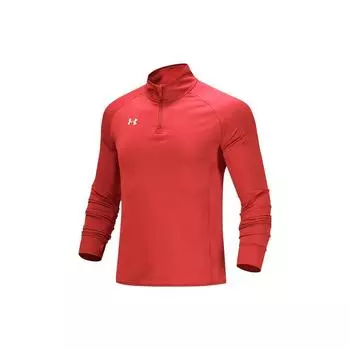 Under Armour Толстовка с капюшоном с логотипом и полумолнией для тренировок, мужская, красная 21600601-600 L