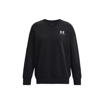 Under Armour Толстовка с круглым вырезом и сплошным логотипом, женская толстовка с длинным рукавом, черная 1379475-001 XL