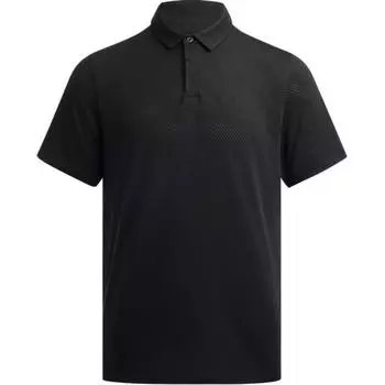 Under Armour Tour Tips бесшовная однотонная повседневная удобная мягкая дышащая рубашка-поло для гольфа мужская черная 1387129-001 L