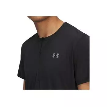 Under Armour Trail Half Zip Loose Round Neck Breathable Short Sleeve T-Shirt Men Tops 1389808-001 L