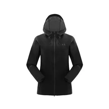 Under Armour Trail Running Series Hooded Zip Long Sleeve Waterproof Windproof Breathable Durable Lightweight Rain Jacket Women jackets 15224214-0033 M