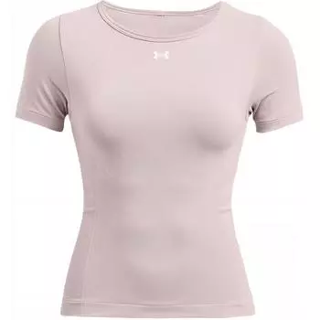 Under Armour Train Seamless Round Neck Fashion Versatile Quick Dry Short Sleeve Regular T-Shirt Women Tops Gray 1379149-015 S