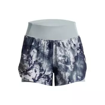 Under Armour Тренировочные шорты 2-в-1 с принтом женские плавки Harbor-Blue 1379017-465 M