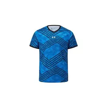 Under Armour Training Quick-Dry Sports Straight-Cut Short Sleeve Printed Jersey Unisex Tops Sky-Blue 23500503-400 M