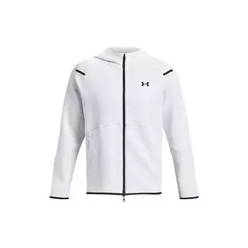 Under Armour Тренировочная флисовая куртка с логотипом, мужская, белая 1379806-100 XL