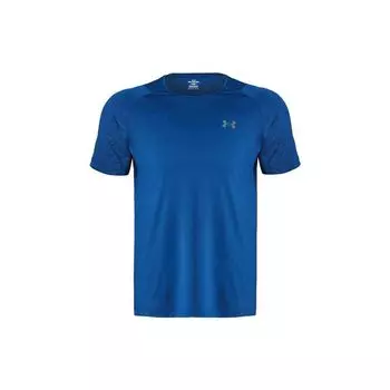 Under Armour Тренировочная футболка Rush Series Solid Textured, мужские топы, синяя 1376790-426 M
