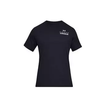 Under Armour Тренировочная футболка с круглым вырезом, прямая, мужская, черная 1329593-001 S
