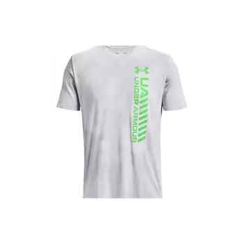 Under Armour Тренировочная футболка Tie-Dye с логотипом в виде буквы, мужская, серая 1366459-014 XXL