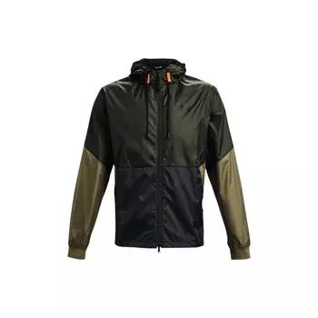 Under Armour Тренировочная куртка Color Block с капюшоном и застежкой-молнией, мужская, зеленая 1345405-310 XXXL