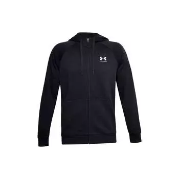 Under Armour Тренировочная куртка Rival Fleece Hooded, мужская куртка, черная 1359028-001 XL