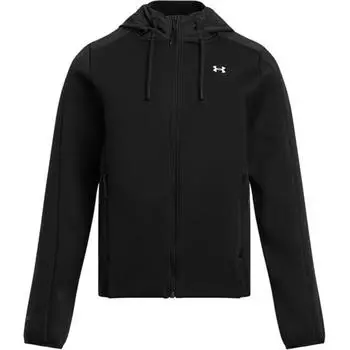 Under Armour Тренировочная куртка с капюшоном Essential Logo, женские куртки, черный цвет 1378850-002 S