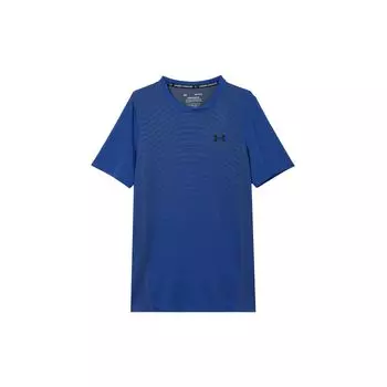 Under Armour Тренировочная облегающая футболка с круглым вырезом и коротким рукавом, мужские топы, синяя 1351450-400 L