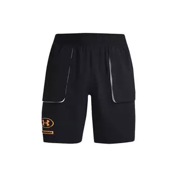 Under Armour Тренировочные шорты с логотипом и большим карманом, мужские шорты, черные 1366422-001 M