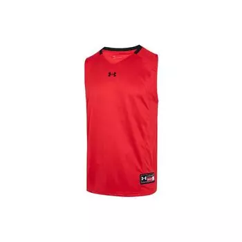 Under Armour Тренировочный баскетбольный трикотажный жилет с логотипом, мужские жилеты, красный 22500101-600 XXXL