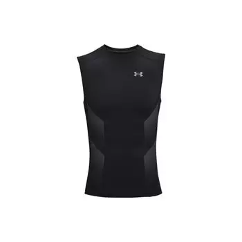 Under Armour Тренировочный топ без рукавов с логотипом, мужские топы, черный 1362451-001 S