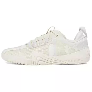 Under Armour TriBase Reign 6 Ivory Dune Men Sneakers Cream White-Quartz White 3027341-142 41