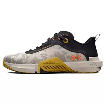 Under Armour TriBase Reign Vital Fog Gilded Yellow Мужские кроссовки Серые Orange-Blast 3025568-103 40