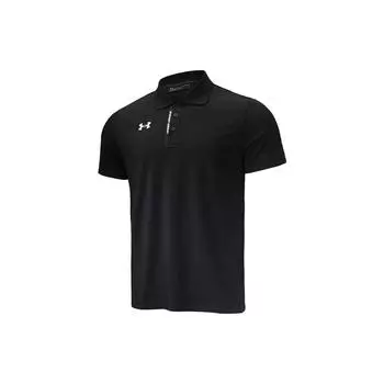 Under Armour Трикотажная спортивная рубашка-поло с логотипом, мужская, черная 22500513-001 M