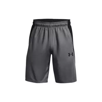 Under Armour Трикотажные баскетбольные шорты с цветным логотипом бренда, мужские шорты серые 1370220-012 XL