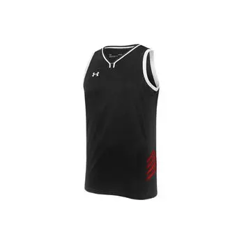 Under Armour Трикотажный тренировочный баскетбольный жилет Color Block, мужские топы, черный 21500104-001 S