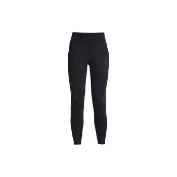 Under Armour Твердые дышащие удобные спортивные брюки с высокой талией и логотипом, женские брюки, черные 1375078-001 XL