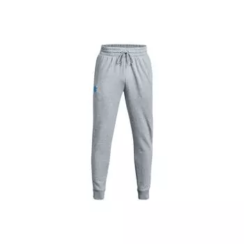 Under Armour Твердые флисовые трикотажные брюки для бега, мужские брюки, серо-синие 1374299-465 3XL