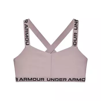 Under Armour Твердый спортивный бюстгальтер для тренировок низкой интенсивности, женское нижнее белье, быстро-розовый 1365231-667 XS