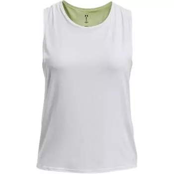 Under Armour Two-In-One Training Color Block Sports Vest Women Tops White 1369877-100 S
