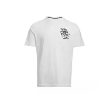 Under Armour UA Футболка Свободного Кроя с Круглым Вырезом Модная с Коротким Рукавом Мужские Топы Белый 1390196-100 XL