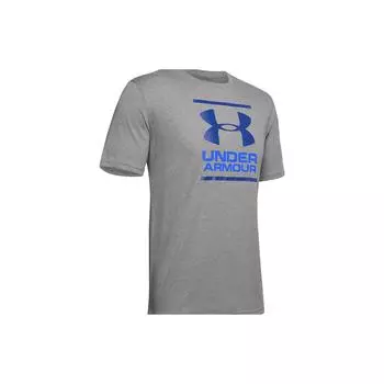 Under Armour UA GL Foundation Футболка с короткими рукавами и круглым вырезом, мужские топы Steel-Light-Heather 1326849-036 S