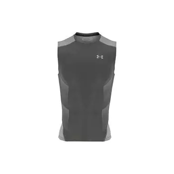 Under Armour UA HeatGear® Vent Training без рукавов компрессионная рубашка мужская серая 1362451-012 S