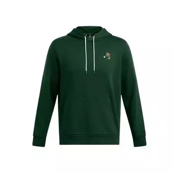 Under Armour UA Icon Goin Under Letter Print Hoodie Men Hoodies Green 1387135-301 S