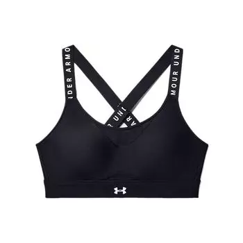 Under Armour UA Infinity Высокоинтенсивный спортивный бюстгальтер для тренировок Женское нижнее белье Черный 1351994-001 XS