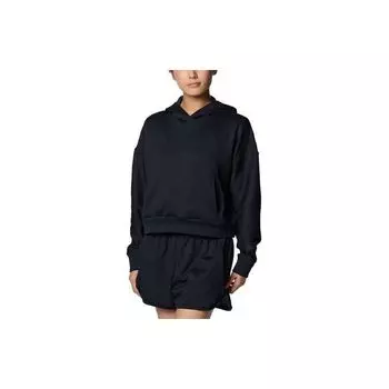 Under Armour UA Journey Solid Logo Loose Ribbed Hoodie Женские толстовки с капюшоном черного цвета 1382732-001 XL