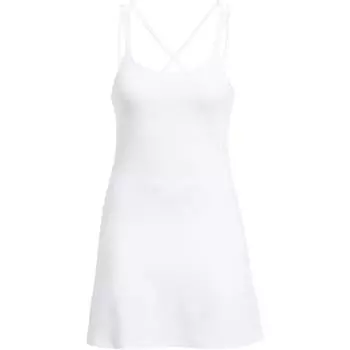 Under Armour UA Meridian однотонное облегающее платье миди без рукавов женские платья белые 1383666-100 M