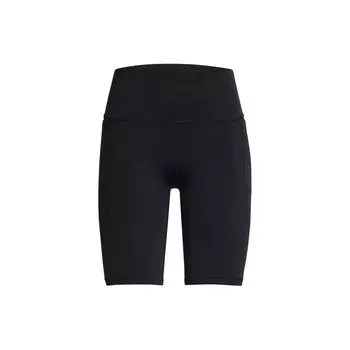 Under Armour Ua Meridian Solid High-Waisted Slim Fit Sports Shorts Women shorts Black 1383632-001 L