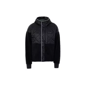 Under Armour UA Mission Insulate Shearling Panel стеганая куртка с воротником-стойкой женские куртки черные 1372662-001 S