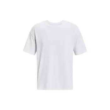Under Armour Ua Oversize Heavyweight Short Sleeve Solid Color A-Neck T Shirt Men Tops White 1384037-100 S