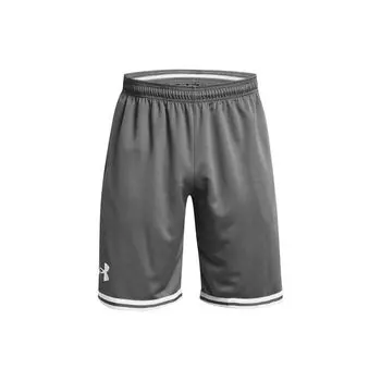Under Armour UA Perimeter Logo Color Block Striped Elastic Belt Casual Shorts Men shorts Dark-Serye 1383392-025 S