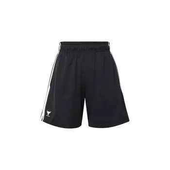 Under Armour UA Project Rock Payoff Letter Print свободные спортивные шорты мужские шорты черные 1383192-001 M