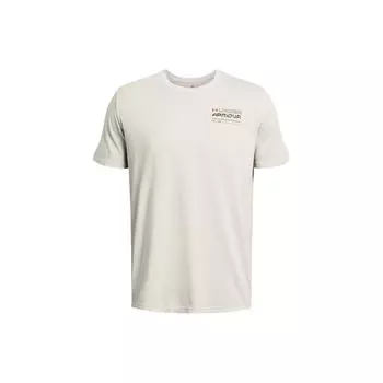 Under Armour UA Reaching Peak свободный крой круглый вырез принтованный буквенный короткий рукав футболка мужские футболки Off-White 1382906-110 S