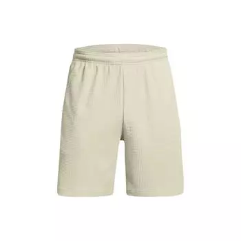 Under Armour UA Rival Solid Color Lace-Up Loose Casual Shorts Men shorts Off-White 1383107-273 L