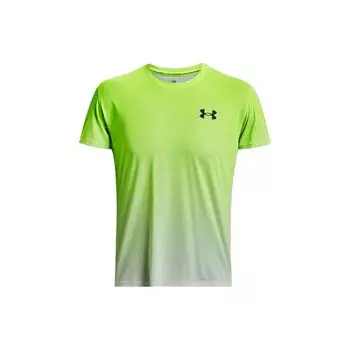 Under Armour UA Rush Футболка с градиентным логотипом и круглым вырезом с короткими рукавами, мужские топы, зеленый 1378403-369 XXL